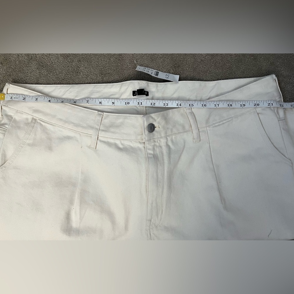 J.Crew Beige Cotton Twill Wide-Leg Shorts Size 36 NWT - Picture 5 of 9